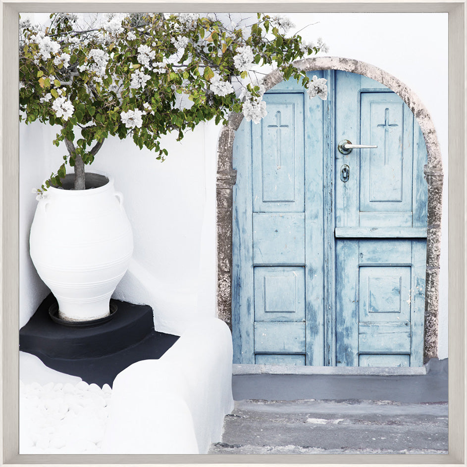 Buy Santorini Blue Door Art Piece in Perth, Osborne Park, & Joondalup