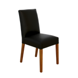 Denmark Full Leather Dining Chair - Black