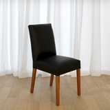 Denmark Full Leather Dining Chair - Black