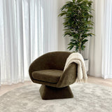 Noa Swivel Chair - Olive