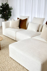 Verona 3 Seater with Reversible Chaise - Cloud Optical