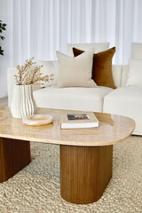 Oscar Travertine Look Coffee Table