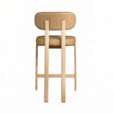 Coco Counter Stool - Caramel with Oak Finish Legs