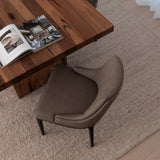 Ashford Dining Chair - Saddle with Ebony Legs