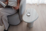 Pebble Side Table - Gloss Latte