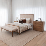 Kingsley King Bed - Flaxseed & Antique Oak