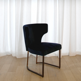 Gigi Velvet Dining Chair - Navy