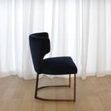 Gigi Velvet Dining Chair - Navy