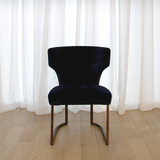 Gigi Velvet Dining Chair - Navy