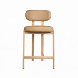 Coco Counter Stool - Caramel with Oak Finish Legs