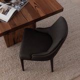 Ashford Dining Chair - Noir with Walnut Legs