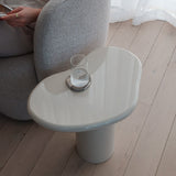 Pebble Side Table - Gloss Latte