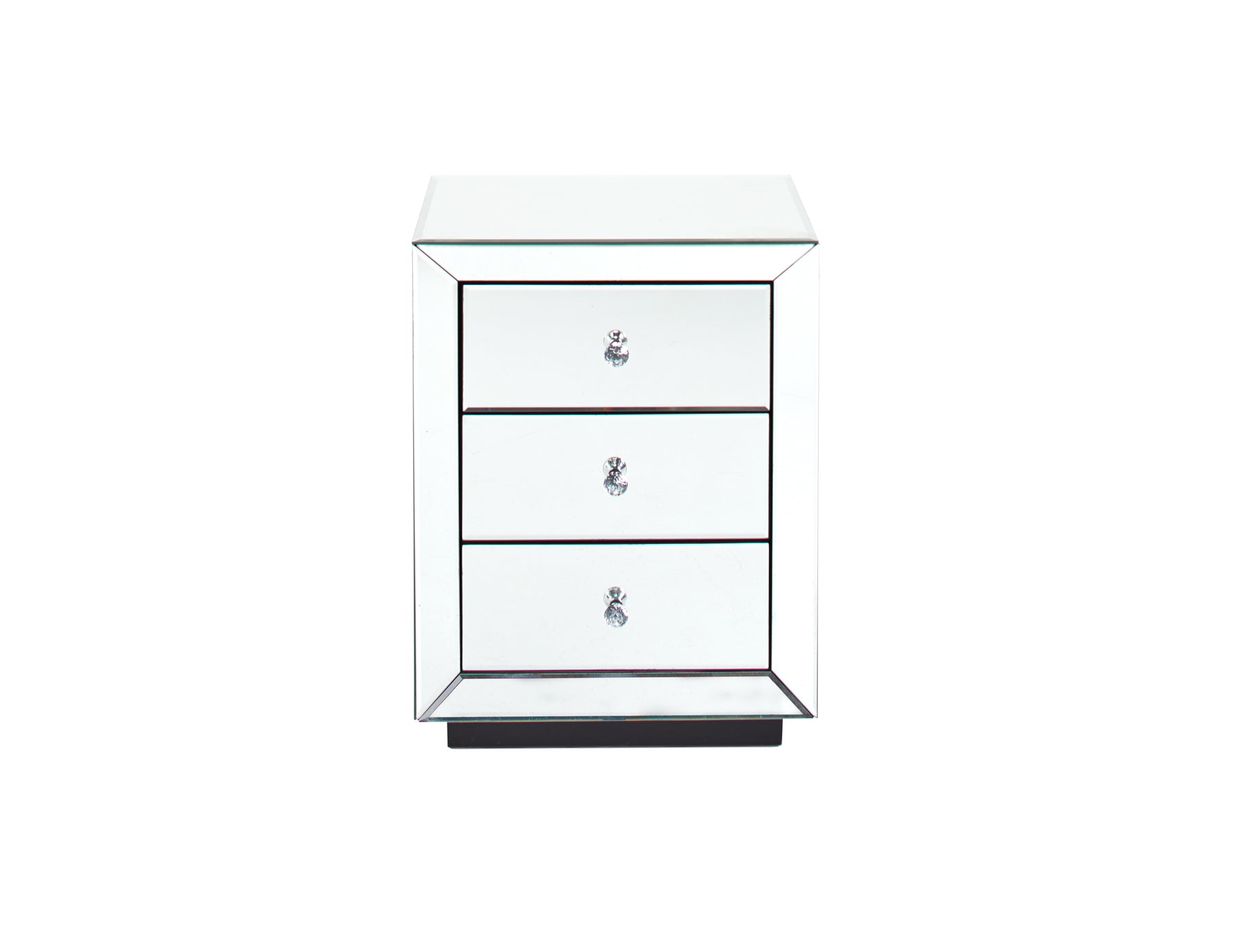 Buy Monroe Mirrored Petite Bedside Clear in Perth, Osborne Park