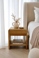 Venn Bedside Table - Oak