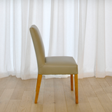 Denmark Full Leather Dining Chair - Ivory