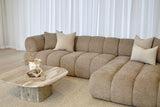 Savannah 3 Seater with Chaise - Almond