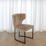 Gigi Velvet Dining Chair - Champagne