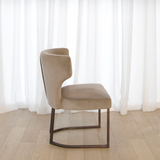 Gigi Velvet Dining Chair - Champagne