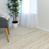 Belgium-Handwoven Textured Wool Rug - Mushroom