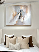 Drift Hand Painted Wall Art - Brown