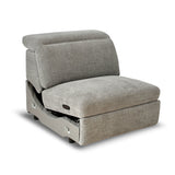 Newport Armless Single Recliner - Top Storm
