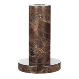 Albert Marble Candle Holder - Brown