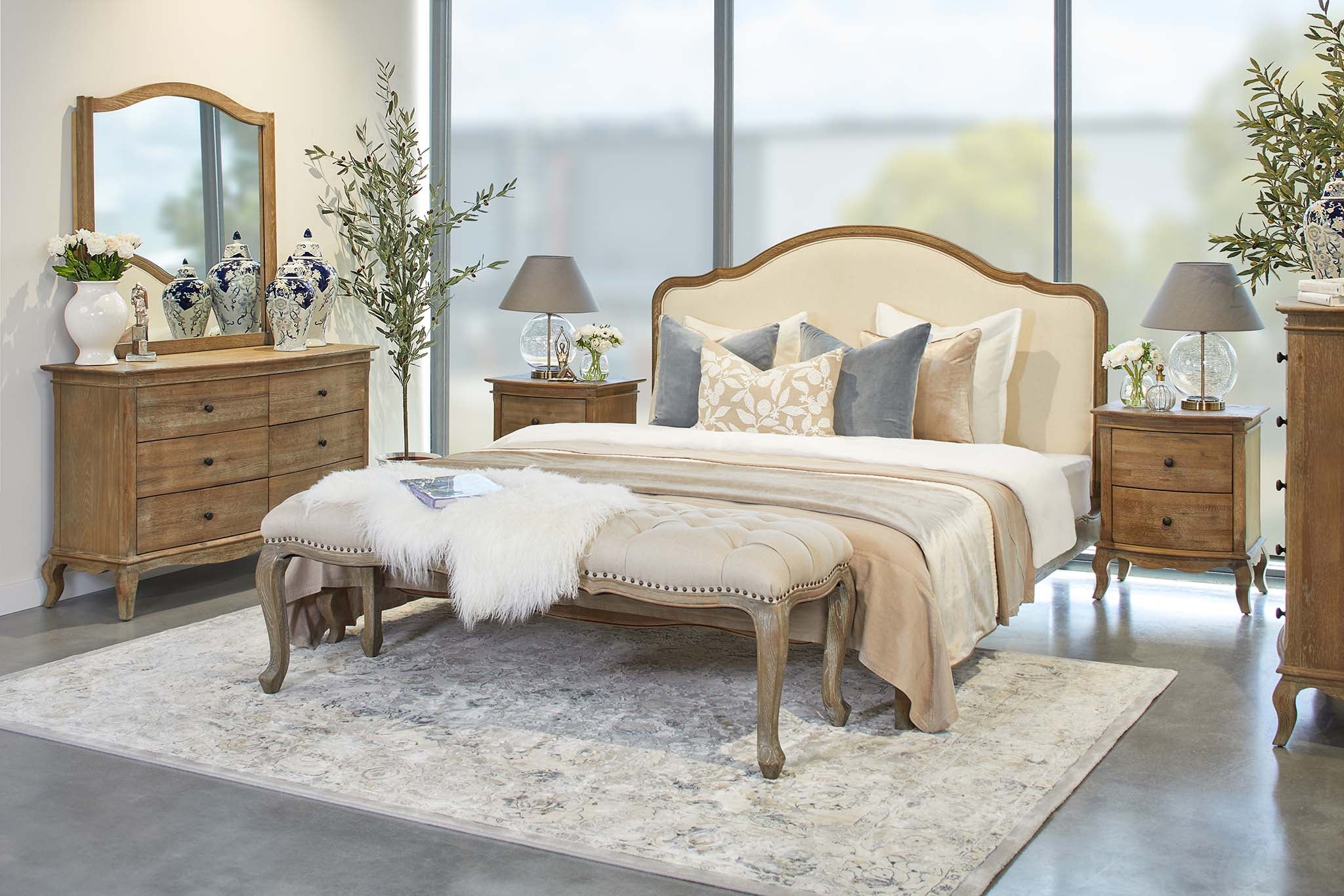 Buy Alsace Bed Rustic Oak in Perth, Osborne Park, & Joondalup WA