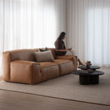 Arlo Full Aniline Leather 4 Seater Sofa