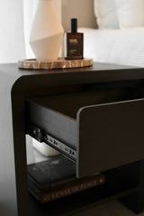 Venn Bedside Table - Black