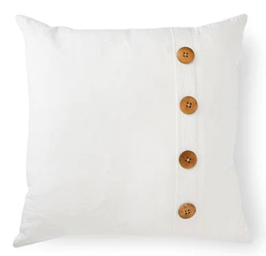Bailey Button Cushion - White