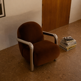 Bardot Arm Chair - Mohe Rust