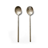 Beesh Iron Salad Servers - Pewter