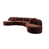 Bellini Curved 5 Seater Modular Lounge - Grace Cognac