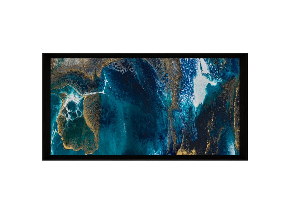 Buy Blue Jewel Gold Framed Canvas in Perth, Osborne Park, Joondalup WA