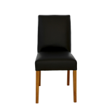 Denmark Full Leather Dining Chair - Black