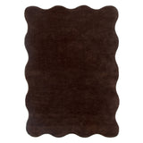 Tierra Scalloped Rug - Chocolate