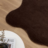 Tierra Scalloped Rug - Chocolate