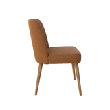 Camden Dining Chair - Cognac with Honey Oak Legs