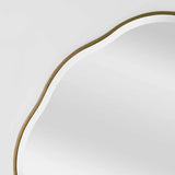 Camille Scallop Mirror - Gold