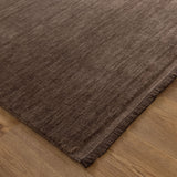 Carmine Hand-Knotted Wool Rug - Brown