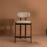 Coco Counter Stool - Dune with Espresso Legs