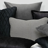 Coco Piped Cushion - Houndstooth