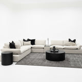 Cooper Corner Suite with Console - Nature Grey Gum