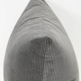 Cord Lumbar Cushion - Grey