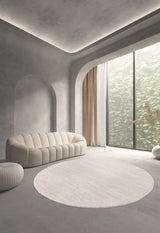 Cumulus Round Rug - Stone