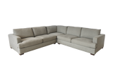 Monaco Corner Lounge - 5 Extra Wide Seats - Light Grey