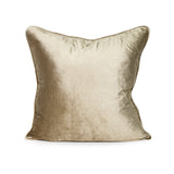 Coco Piped Velvet Cushion - Vintage Gold