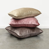 Coco Piped Velvet Cushion - Vintage Gold