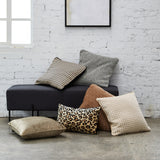 Coco Piped Cushion - Ivory Tweed