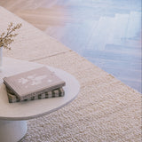 Belgium-Handwoven Textured Wool Rug - Mushroom